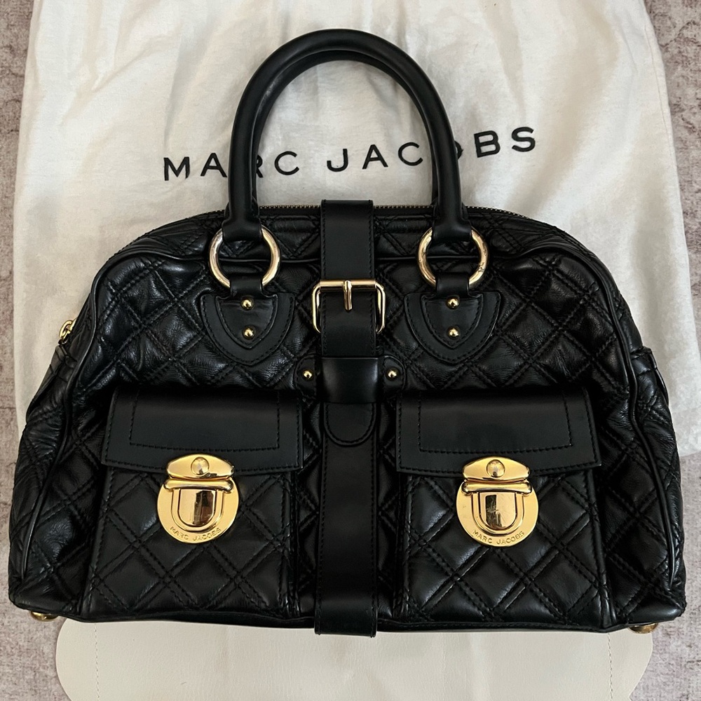 Authentic Marc Jacobs Venetia Quilted Leather Handbag